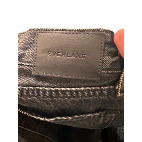 Everlane Organic High Rise The Curvy 90s Cheeky Straight Jean Washed Black, 27 - Picture 5 of 12
